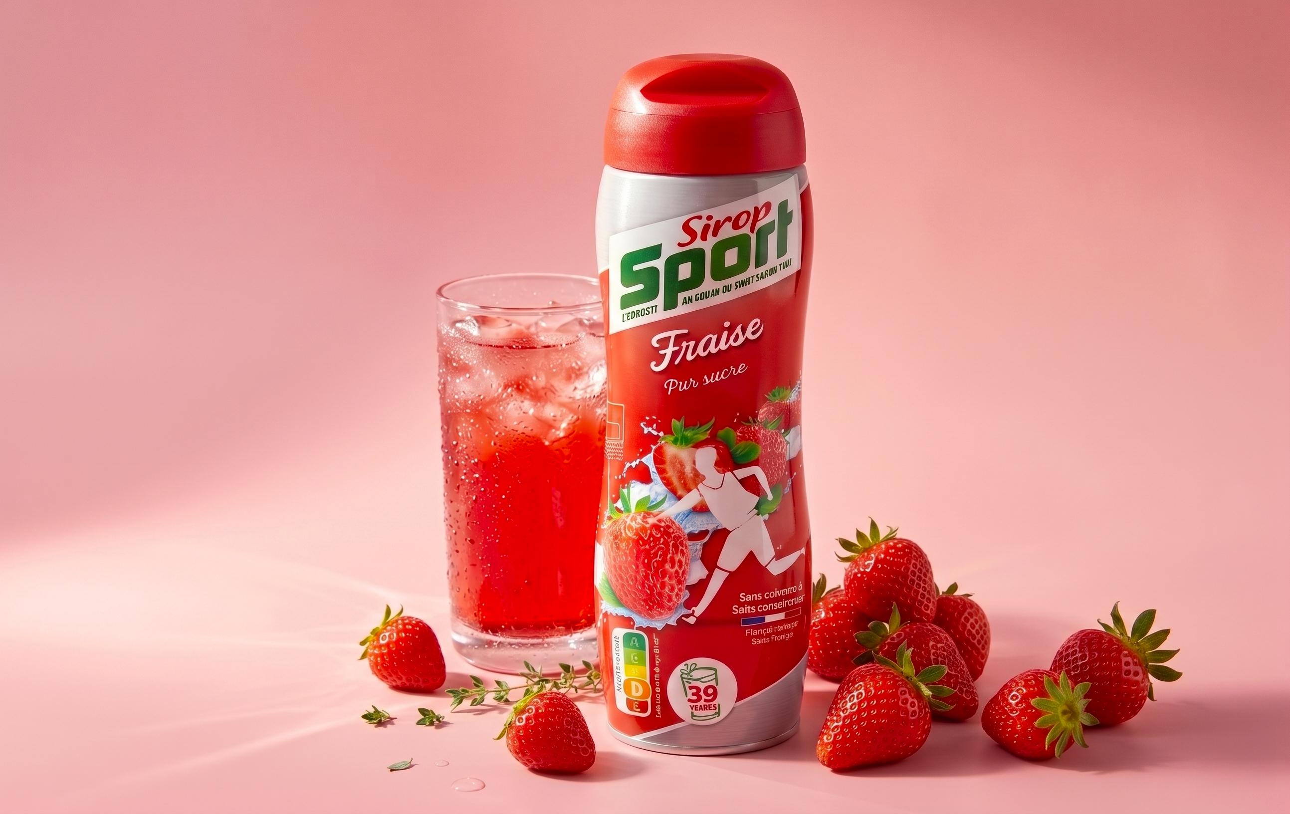 Sirop Sport Fraise Packshot